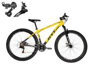 Bicicleta Aro 29 Gti Roma Alumínio 21v Câmbios Shimano Freio a Disco - Amarelo/Preto