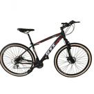 Bicicleta Aro 29 Gti Roma Alumínio 21v Freio A Disco Garfo Suspensão Pneu Faixa Bege - Preto-vermelho-branco Tam.15 Bicicleta Aro 29 Gti Roma Alumínio 21v Freio A Disco Garfo Suspensão Pneu Faixa Bege - Preto-vermelho-branco Tam.15