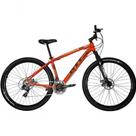 Bicicleta Aro 29 Gti Roma Alumínio 21v Freio A Disco Hidráulico Garfo Com Suspensão - Laranja