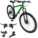 Bicicleta Aro 29 GTI Roma MTB 24 Velocidades Alumínio Suspensão Dianteira 80mm Câmbios/Trocadores SHIMANO