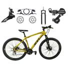 Bicicleta Aro 29 Gti Roma Shimano 24v K7 Freio A Disco Hidráulico Garfo Com Trava - Amarelo Bicicleta Aro 29 Gti Roma Shimano 24v K7 Freio A Disco Hidráulico Garfo Com Trava - Amarelo