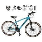 Bicicleta Aro 29 Gti Roma Shimano Altus 24v Freio Disco Hidráulico Garfo Trava - Azul Tam.19 Bicicleta Aro 29 Gti Roma Shimano Altus 24v Freio Disco Hidráulico Garfo Trava - Azul Tam.19
