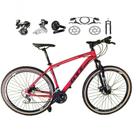 Bicicleta Aro 29 Gti Roma Shimano Altus 24v Freio Disco Hidráulico Garfo Trava - Vermelho Tam.15 Bicicleta Aro 29 Gti Roma Shimano Altus 24v Freio Disco Hidráulico Garfo Trava - Vermelho Tam.15