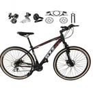 Bicicleta Aro 29 Gti Roma Shimano Altus 24v Freio Disco Hidráulico - Preto-vermelho Tam.19 Bicicleta Aro 29 Gti Roma Shimano Altus 24v Freio Disco Hidráulico - Preto-vermelho Tam.19