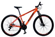 Bicicleta Aro 29 KRW Alumínio Shimano TZ 21 Velocidades Marchas Freio a Disco Suspensão dianteira Mountain Bike SH21