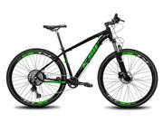 Bicicleta aro 29 KSW XLT 12V Cambio Deore Freio Hidraulico Shimano MT-200 Trava Remota