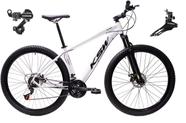Bicicleta aro 29 Ksw Xlt 24v Câmbios Shimano Freios Hidráulicos Garfo com Suspensão - Branca