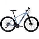 Bicicleta Aro 29 Ksw Xlt 24v Freio A Disco Suspensão Mountain Bike Alumínio Azul 17 Bicicleta Aro 29 Ksw Xlt 24v Freio A Disco Suspensão Mountain Bike Alumínio Azul 17