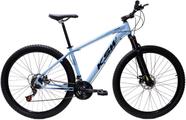 Bicicleta Aro 29 Ksw Xlt 24v Freio A Disco Suspensão Mountain Bike Alumínio - Azul/Preto