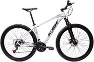 Bicicleta Aro 29 Ksw Xlt 24v Freio A Disco Suspensão Mountain Bike Alumínio - Branco Bicicleta Aro 29 Ksw Xlt 24v Freio A Disco Suspensão Mountain Bike Alumínio - Branco