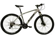 Bicicleta Aro 29 Ksw Xlt 24v Freio A Disco Suspensão Mountain Bike Alumínio - Prata/Preto