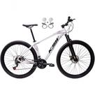 Bicicleta Aro 29 Ksw Xlt 24v Freios Disco Hidráulicos Garfo Suspensão - Branco