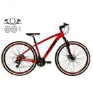 Bicicleta Aro 29 Ksw Xlt 24v Freios Disco Hidráulicos Garfo Suspensão Pneu Faixa - Vermelho Tam.17 Bicicleta Aro 29 Ksw Xlt 24v Freios Disco Hidráulicos Garfo Suspensão Pneu Faixa - Vermelho Tam.17