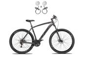 Bicicleta Aro 29 Ksw Xlt 24v Freios Hidráulicos Garfo Suspensão Mtb - Grafite