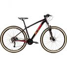 Bicicleta Aro 29 Ksw Xlt 27v Freio Hidráulico K7 Garfo Trava Pneu Faixa - Preto/vermelho/laranja Tam.19