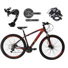 Bicicleta Aro 29 Ksw Xlt Alívio E Altus 27v Freio Hidráulico Garfo Trava - Preto/vermelho/laranja Tam.19 Bicicleta Aro 29 Ksw Xlt Alívio E Altus 27v Freio Hidráulico Garfo Trava - Preto/vermelho/laranja Tam.19