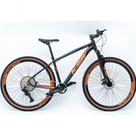 Bicicleta Aro 29 Ksw Xlt Alumínio 12v Kit 1x12v Pedivela Single K7 11-50 Freio A Disco Mecanico - Preto-laranja Tam. 15