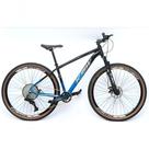 Bicicleta Aro 29 Ksw Xlt Alumínio 12v Kit 1x12v Pedivela Single K7 11-50 Freio A Disco - Preto-azul Bicolor