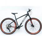 Bicicleta Aro 29 Ksw Xlt Alumínio 12v Kit 1x12v Pedivela Single K7 11-50 Freio A Disco - Preto-vermelho-branco