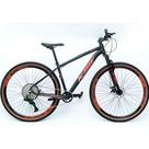 Bicicleta Aro 29 Ksw Xlt Alumínio 12v Kit 1x12v Pedivela Single K7 11-50 Freio A Disco - Preto-vermelho-laranja
