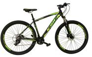 Bicicleta Aro 29 Ksw Xlt Alumínio 24v Câmbios Shimano Garfo com Trava no Ombro - Preto/Verde Bicicleta Aro 29 Ksw Xlt Alumínio 24v Câmbios Shimano Garfo com Trava no Ombro - Preto/Verde