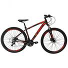 Bicicleta Aro 29 Ksw Xlt Alumínio 24v Câmbios Shimano Garfo Com Trava No Ombro - Preto-vermelho-laranja Tam.21 Bicicleta Aro 29 Ksw Xlt Alumínio 24v Câmbios Shimano Garfo Com Trava No Ombro - Preto-vermelho-laranja Tam.21