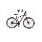 Bicicleta Aro 29 Ksw Xlt Alumínio 24v Câmbios Shimano Garfo Suspensão Pneu Faixa Bege Preto-azul 17