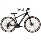Bicicleta Aro 29 Ksw Xlt Alumínio 24v Câmbios Shimano Garfo Suspensão Pneu Faixa Bege Preto-prata 15