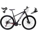 Bicicleta Aro 29 Ksw Xlt Alumínio 24v Câmbios Shimano Garfo Suspensão - Preto/vermelho/branco Tam.15 Bicicleta Aro 29 Ksw Xlt Alumínio 24v Câmbios Shimano Garfo Suspensão - Preto/vermelho/branco Tam.15