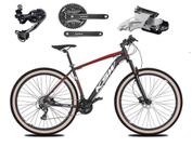 Bicicleta Aro 29 Ksw Xlt Câmbio Traseiro Shimano Deore e Altus 27v Freio Hidráulico Garfo Com Trava Pneu Faixa Bege - Preto/Vermelho/Branco Bicicleta Aro 29 Ksw Xlt Câmbio Traseiro Shimano Deore e Altus 27v Freio Hidráulico Garfo Com Trava Pneu Faixa Bege - Preto/Vermelho/Branco
