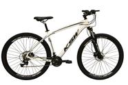 Bicicleta Aro 29 Ksw Xlt Câmbios Shimano 24v K7 Freios Hidráulicos Garfo Com Trava - Branca