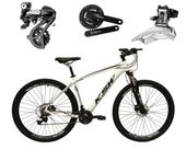 Bicicleta Aro 29 Ksw Xlt Câmbios Shimano Altus 24v K7 Alumínio Freios Hidráulicos Garfo Com Trava Branca Tam. 19