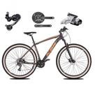 Bicicleta Aro 29 Ksw Xlt Deore E Altus 27v Freio Hidráulico Garfo Trava Pneu Faixa Bege - Preto-laranja Tam.21 Bicicleta Aro 29 Ksw Xlt Deore E Altus 27v Freio Hidráulico Garfo Trava Pneu Faixa Bege - Preto-laranja Tam.21