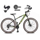 Bicicleta Aro 29 Ksw Xlt Deore E Altus 27v Freio Hidráulico Garfo Trava Pneu Faixa Bege - Preto-verde Tam.19 Bicicleta Aro 29 Ksw Xlt Deore E Altus 27v Freio Hidráulico Garfo Trava Pneu Faixa Bege - Preto-verde Tam.19