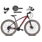 Bicicleta Aro 29 Ksw Xlt Deore E Altus 27v Freio Hidráulico Garfo Trava Pneu Faixa Bege - Preto-vermelho-laranja Tam.15 Bicicleta Aro 29 Ksw Xlt Deore E Altus 27v Freio Hidráulico Garfo Trava Pneu Faixa Bege - Preto-vermelho-laranja Tam.15