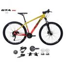 Bicicleta Aro 29 Ksw Xlt Kit 2x9 Gta Sunrun Freio Disco K7 11/36 Pedivela 24/38d Garfo Trava - Amarelo/laranja Tam.19 Bicicleta Aro 29 Ksw Xlt Kit 2x9 Gta Sunrun Freio Disco K7 11/36 Pedivela 24/38d Garfo Trava - Amarelo/laranja Tam.19