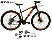 Bicicleta Aro 29 Ksw Xlt Kit 2x9 Gta Sunrun Freio Disco K7 Garfo com Trava Preto/Laranja