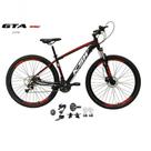 Bicicleta Aro 29 Ksw Xlt Kit 2x9 Sunrun Freio Disco K7 11/36 Pedivela 24/38d Garfo Trava - Preto/vermelho/branco Tam.15