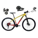 Bicicleta Aro 29 Ksw Xlt Shimano Altus 24v Freio Disco Hidráulico Garfo Trava - Amarelo/laranja Tam.21 Bicicleta Aro 29 Ksw Xlt Shimano Altus 24v Freio Disco Hidráulico Garfo Trava - Amarelo/laranja Tam.21