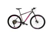 Bicicleta Aro 29 Ksx Sd7 12v Freio a Disco Hidráulico K7 11/50 Garfo com Trava Kit 1x12 Grafite/Rosa