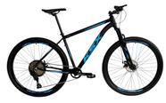 Bicicleta Aro 29 Ksx Sd7 12v Freio a Disco Hidráulico K7 11/50 Garfo com Trava Kit 1x12 Preto/Azul