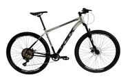 Bicicleta Aro 29 Ksx Sd7 12v Garfo com Trava K7 11/50 Freios Hidráulicos Kit 1x12 Preto/Prata
