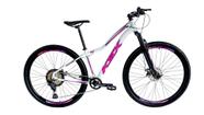 Bicicleta Aro 29 Ksx Sd7 Feminina 12v Freio Hidráulico K7 11/50 Garfo com Trava Kit 1x12 Branco/Rosa/Violeta Bicicleta Aro 29 Ksx Sd7 Feminina 12v Freio Hidráulico K7 11/50 Garfo com Trava Kit 1x12 Branco/Rosa/Violeta