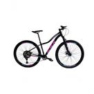 Bicicleta Aro 29 Ksx Sd7 Feminina 12v Garfo Com Trava K7 11/50 Freios Hidráulicos Kit 1x12 - Preto/pink/azul Tam. 15 Bicicleta Aro 29 Ksx Sd7 Feminina 12v Garfo Com Trava K7 11/50 Freios Hidráulicos Kit 1x12 - Preto/pink/azul Tam. 15