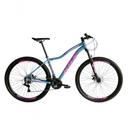 Bicicleta Aro 29 Ksx Sd7 Feminina 21v Cabos Internos Alumínio Freios A Disco Garfo Suspensão Rosa Azul Tamanho 15 Bicicleta Aro 29 Ksx Sd7 Feminina 21v Cabos Internos Alumínio Freios A Disco Garfo Suspensão Rosa Azul Tamanho 15
