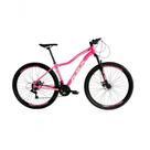 Bicicleta Aro 29 Ksx Sd7 Feminina 21v Cabos Internos Alumínio Freios A Disco Garfo Suspensão Rosa Branco Tamanho 15 Bicicleta Aro 29 Ksx Sd7 Feminina 21v Cabos Internos Alumínio Freios A Disco Garfo Suspensão Rosa Branco Tamanho 15