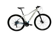 Bicicleta Aro 29 Ksx Sd7 Feminina Alumínio 21v Freios a Disco Cabos Internos Garfo Suspensão Azul/Branco