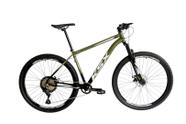 Bicicleta Aro 29 Mtb Ksx Sd7 12v Freio a Disco Hidráulico K7 11/50 Garfo com Trava Kit 1x12 Preto/Verde Militar