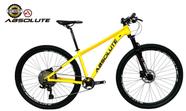 Bicicleta Aro 29 Nero 5 Peças Inteira Absolute 12v Garfo Trava k7 11/50 Freio a Disco Hidráulico. Amarelo