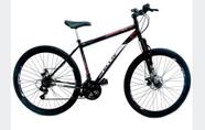 Bicicleta Aro 29 Shimano Suspensão Freio à Disco 21 M Velox Preta/Vermelho - Ello Bike